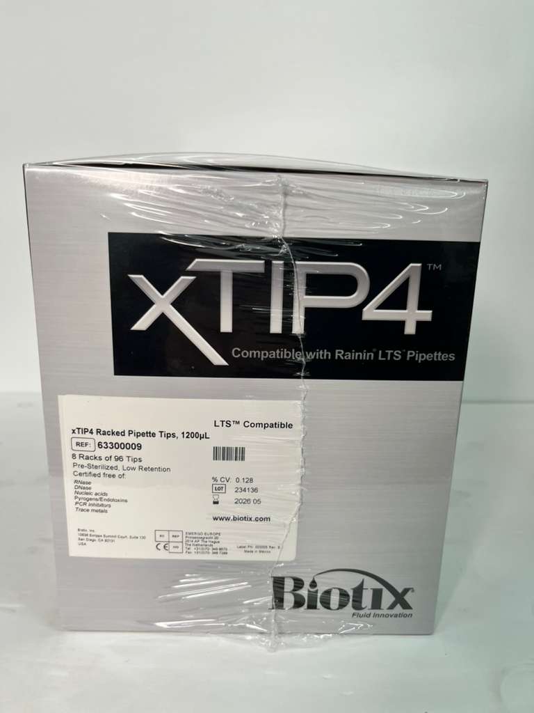 NEW- Biotix xTIP4 Racked Pipette Tips - UnumLab