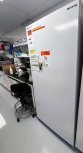 Fisherbrand Isotemp FBV20RPSA lab refrigerator, side angle