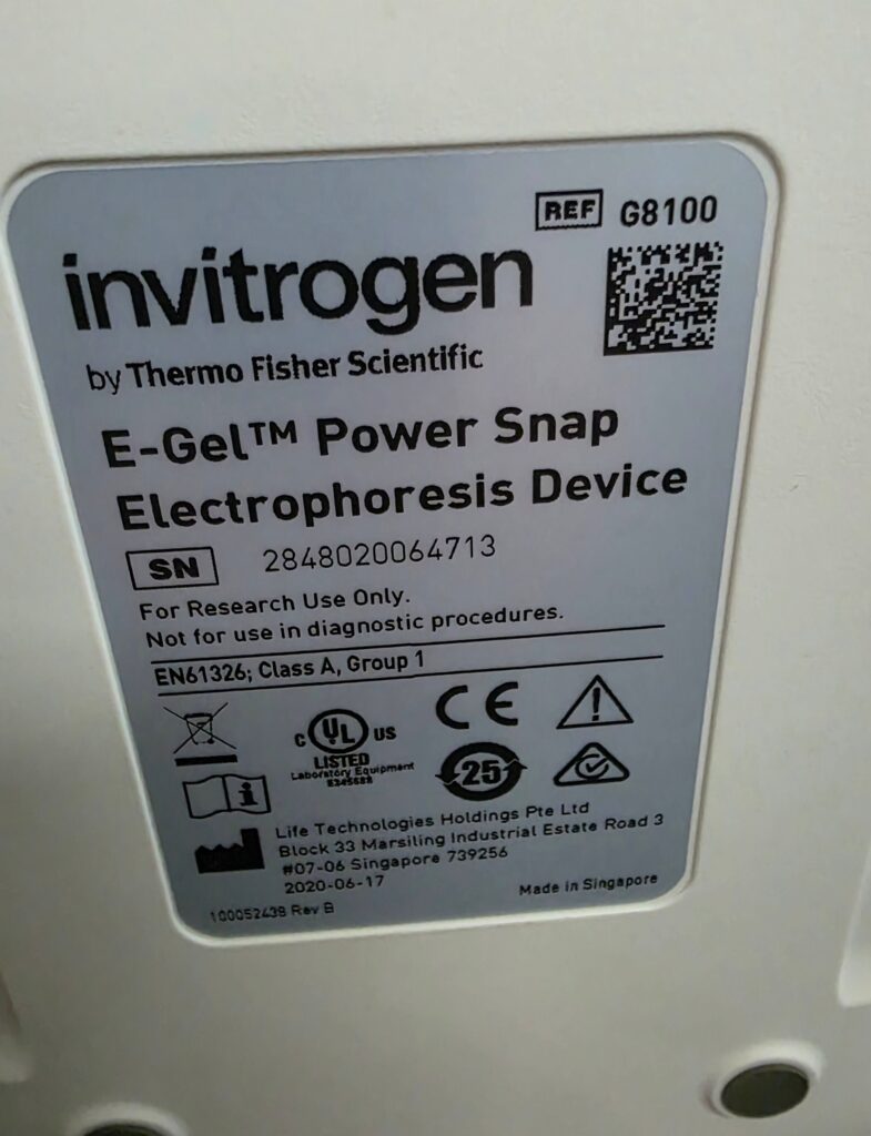Invitrogen E-Gel Power Snap electrophoresis device G8100 with Power Snap Camera G8200 photo 6