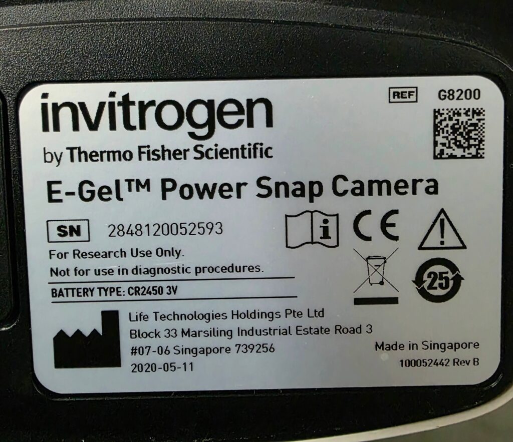 Invitrogen E-Gel Power Snap electrophoresis device G8100 with Power Snap Camera G8200 photo 7