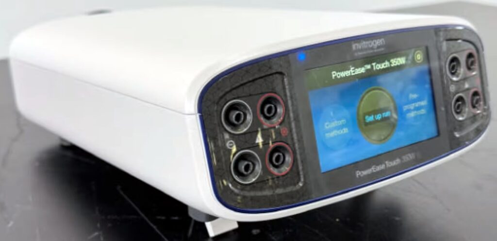 Invitrogen PowerEase Touch 350W power supply left angle