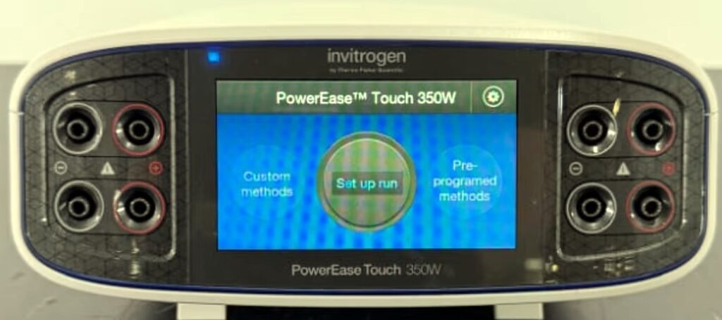Invitrogen PowerEase Touch 350W power supply front