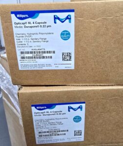 Millipore Opticap XL 4 capsules, Durapore 0.22 µm, KVGLA04TT3, sealed boxes of 3