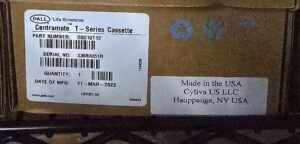New box of Pall Centramate T-Series cassette OS010T12, 10 kDa Omega PES, manufactured Mar 2023