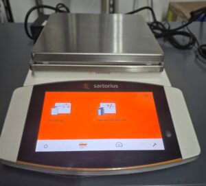 Sartorius Cubis MCA4202S precision balance with 7 inch touchscreen