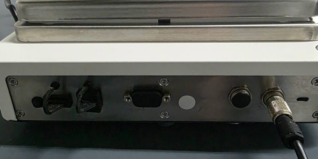 Sartorius Cubis MCA4202S rear panel interface ports